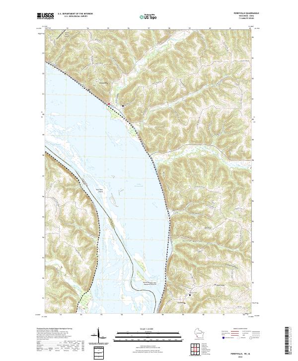 Ferryville topographic map thumbnail