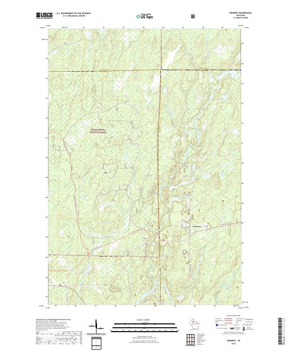 Kennedy topographic map thumbnail