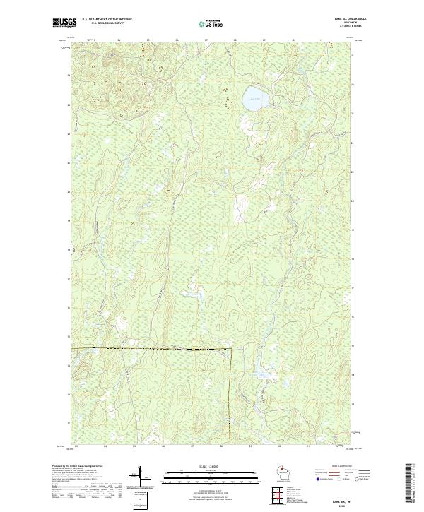 Lake Six topographic map thumbnail