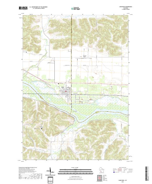 Lone Rock topographic map thumbnail