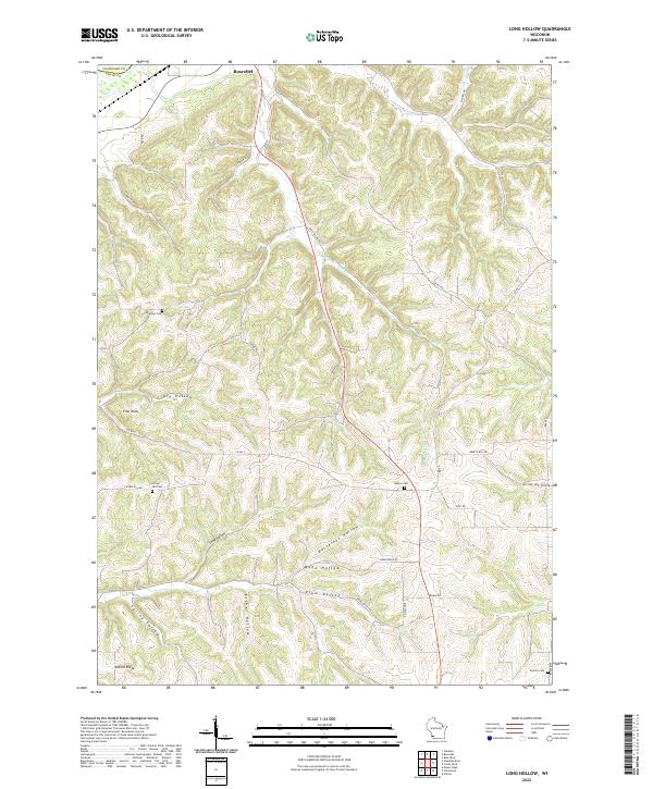 Long Hollow topographic map thumbnail