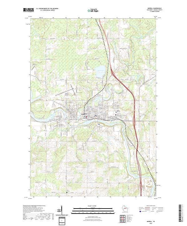 Merrill topographic map thumbnail