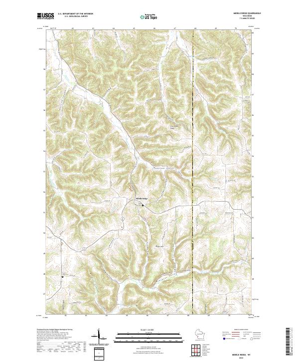 Middle Ridge topographic map thumbnail