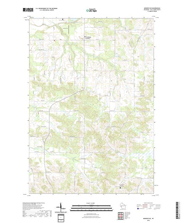 Mondovi NE topographic map thumbnail