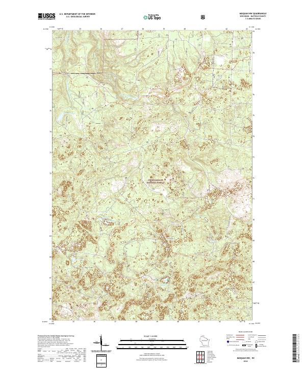 Moquah NW topographic map thumbnail