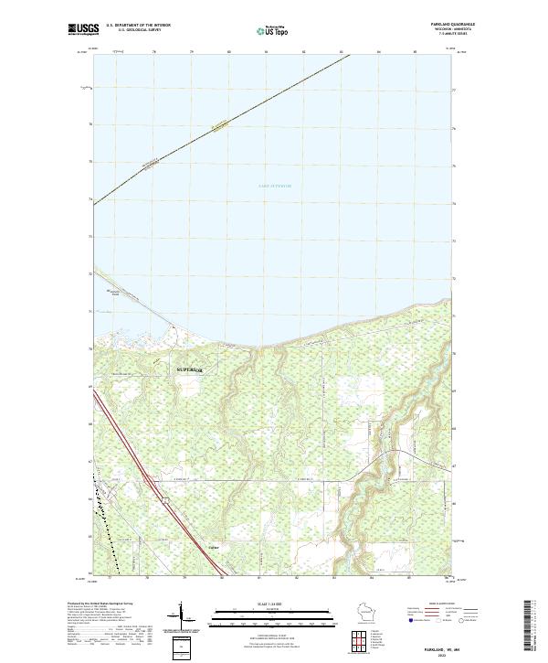 Parkland topographic map thumbnail