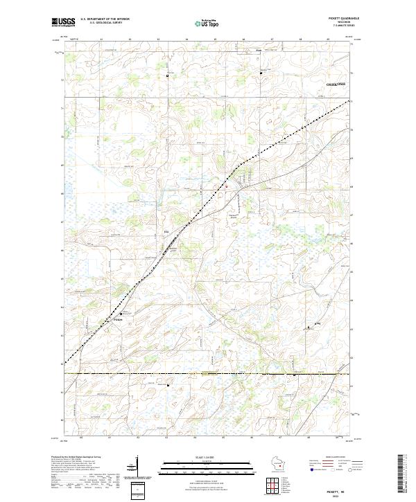 Pickett topographic map thumbnail