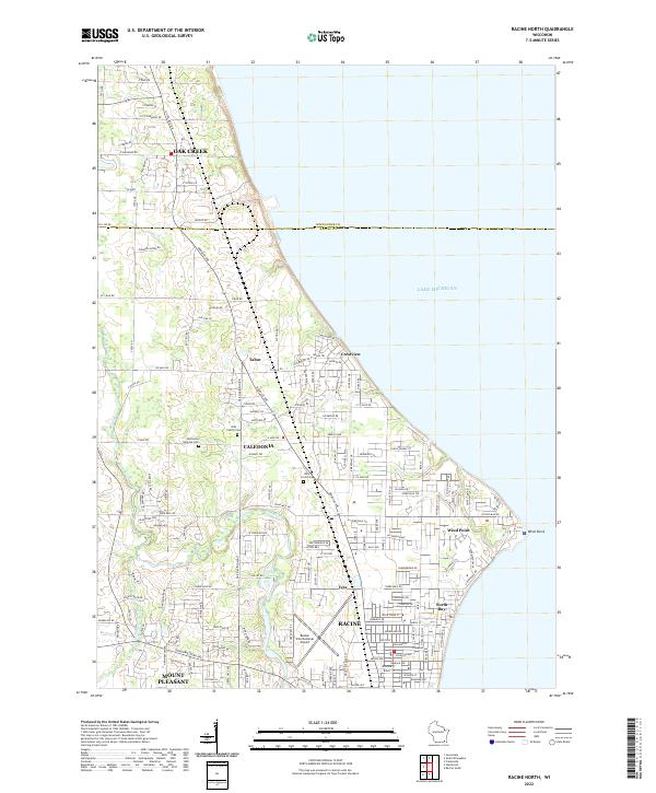 Racine North topographic map thumbnail