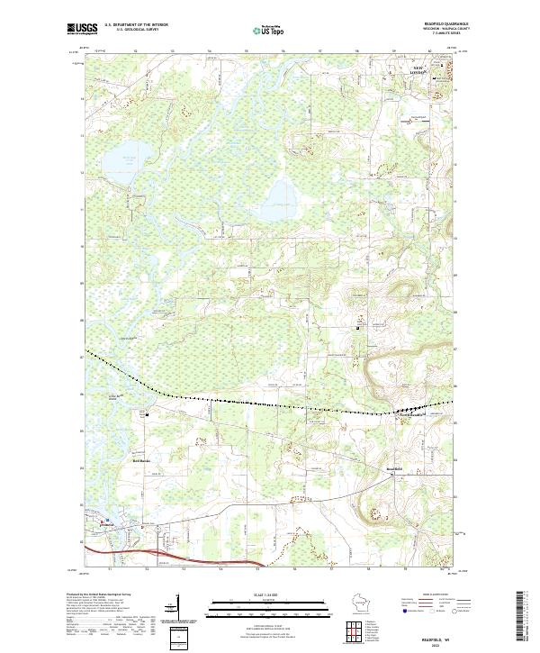 Readfield topographic map thumbnail