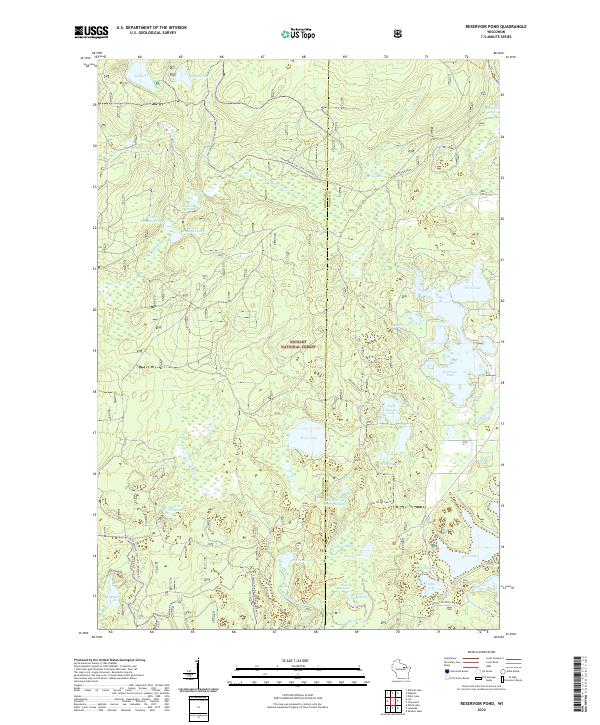 Reservoir Pond topographic map thumbnail