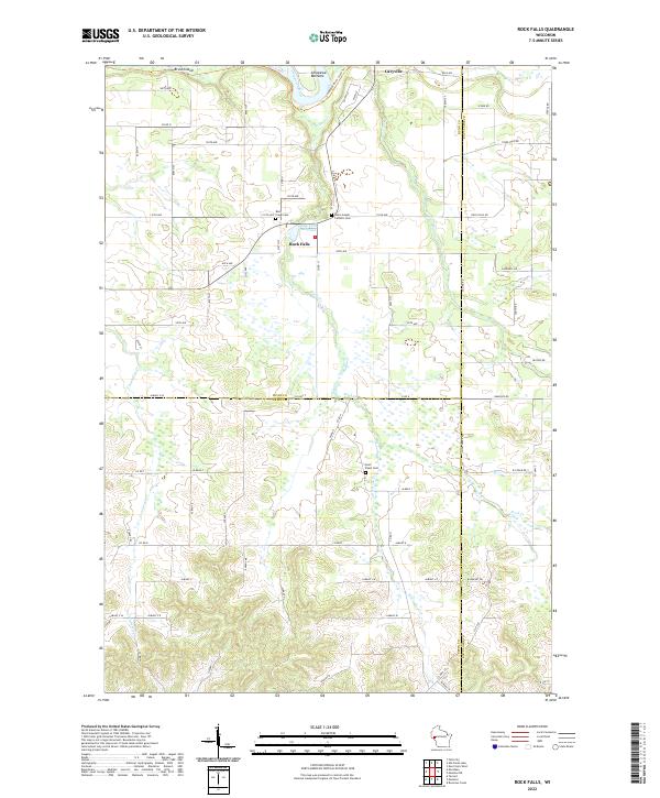 Rock Falls topographic map thumbnail