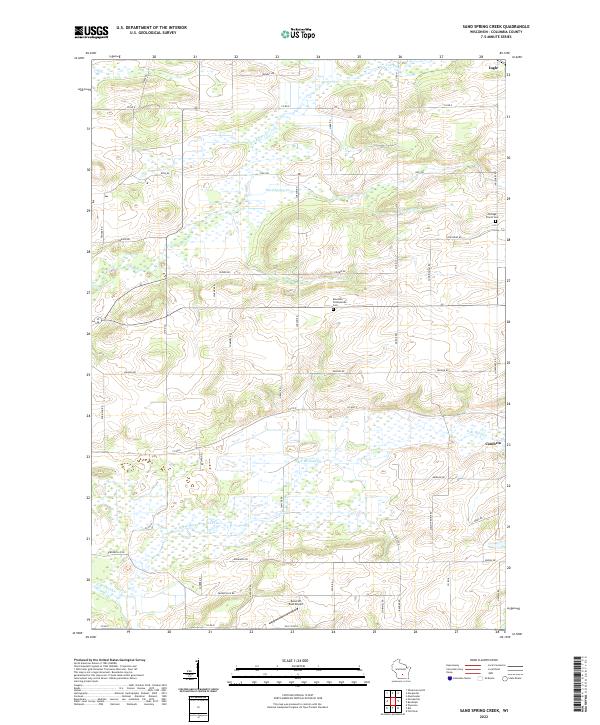 Sand Spring Creek topographic map thumbnail
