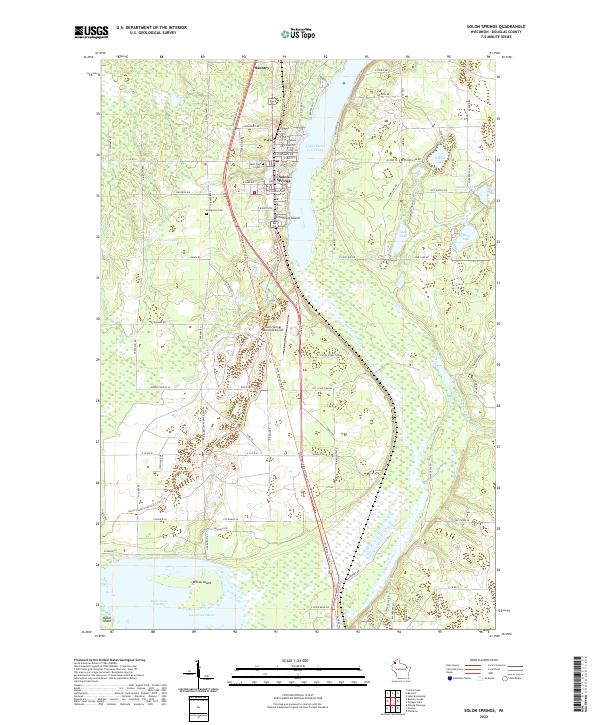 Solon Springs topographic map thumbnail
