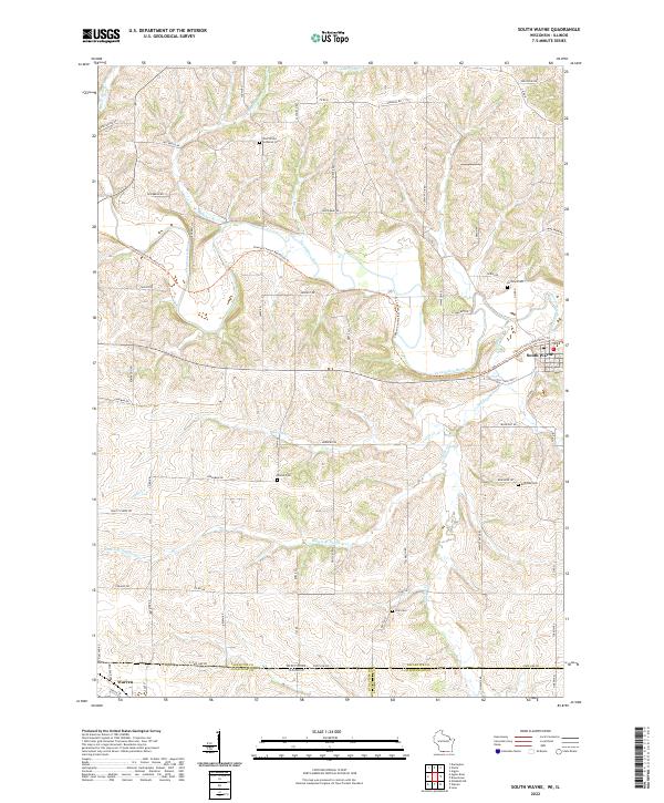 South Wayne topographic map thumbnail