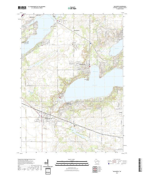 Walworth topographic map thumbnail