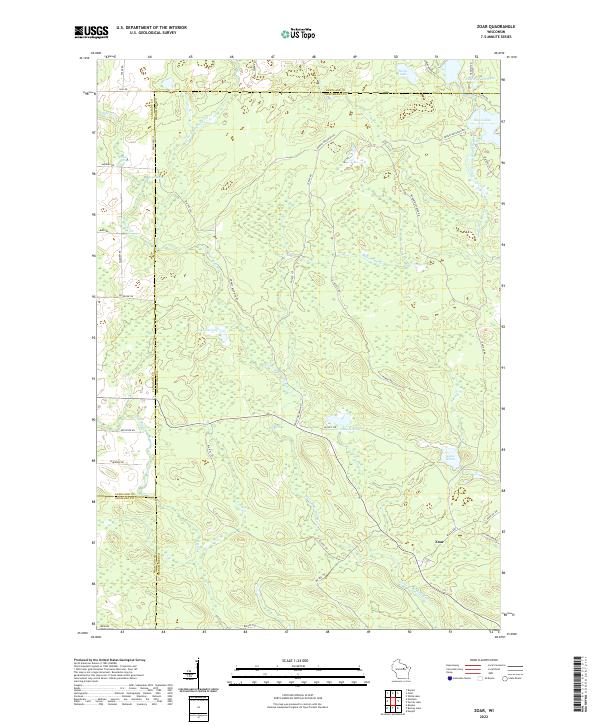 Zoar topographic map thumbnail