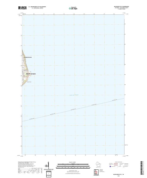 Milwaukee OE E topographic map thumbnail