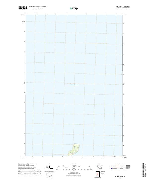 Bark Bay OE N topographic map thumbnail