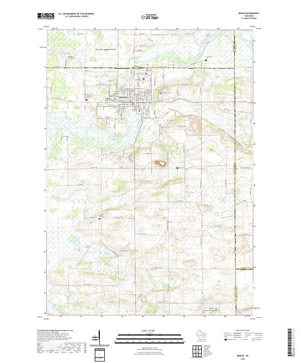 Berlin topographic map thumbnail