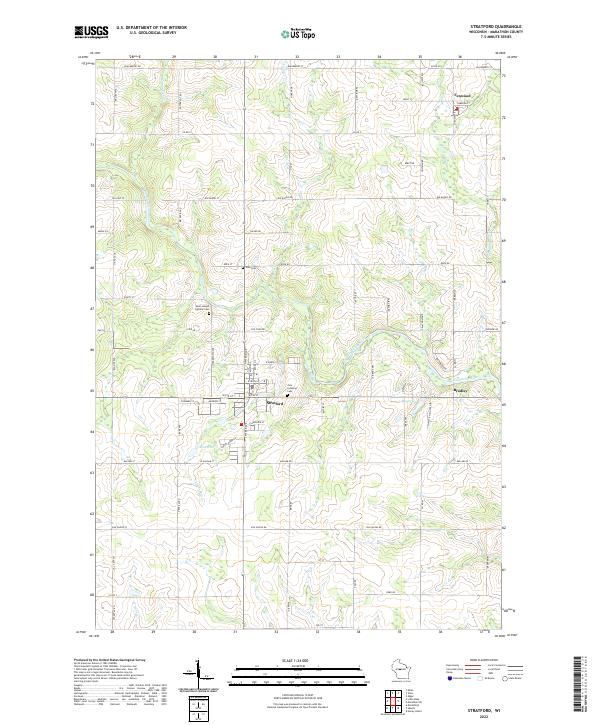 Stratford topographic map thumbnail