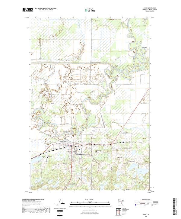 Aitkin topographic map thumbnail