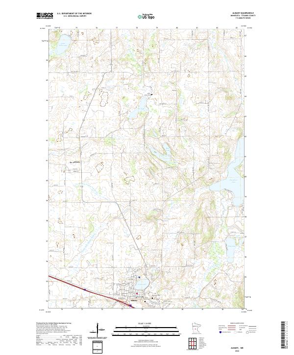 Albany topographic map thumbnail
