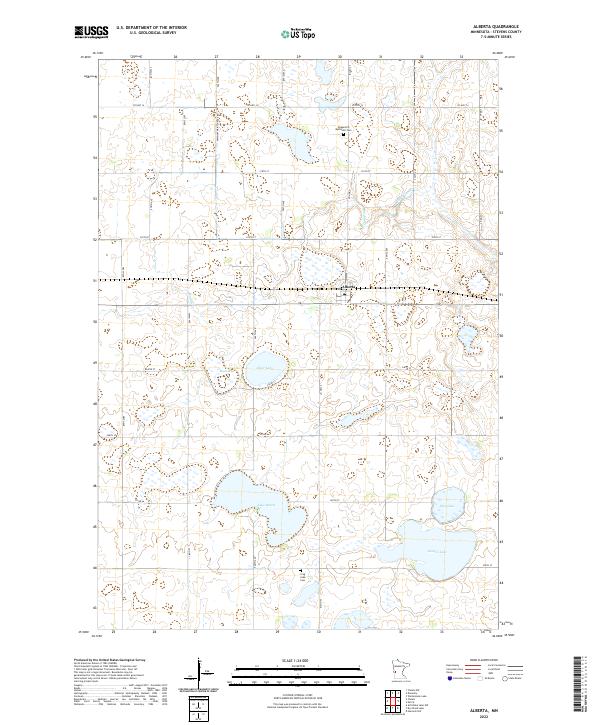 Alberta topographic map thumbnail