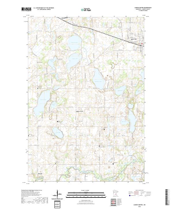 Albion Center topographic map thumbnail