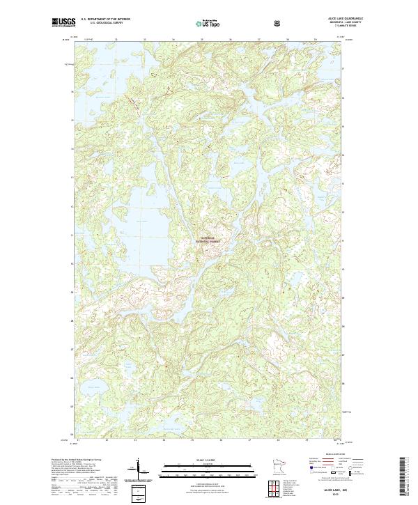 Alice Lake topographic map thumbnail