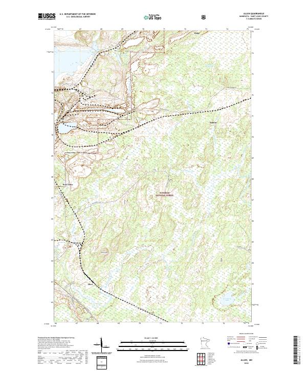 Allen topographic map thumbnail