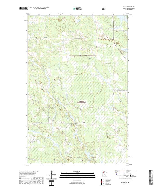 Alvwood topographic map thumbnail