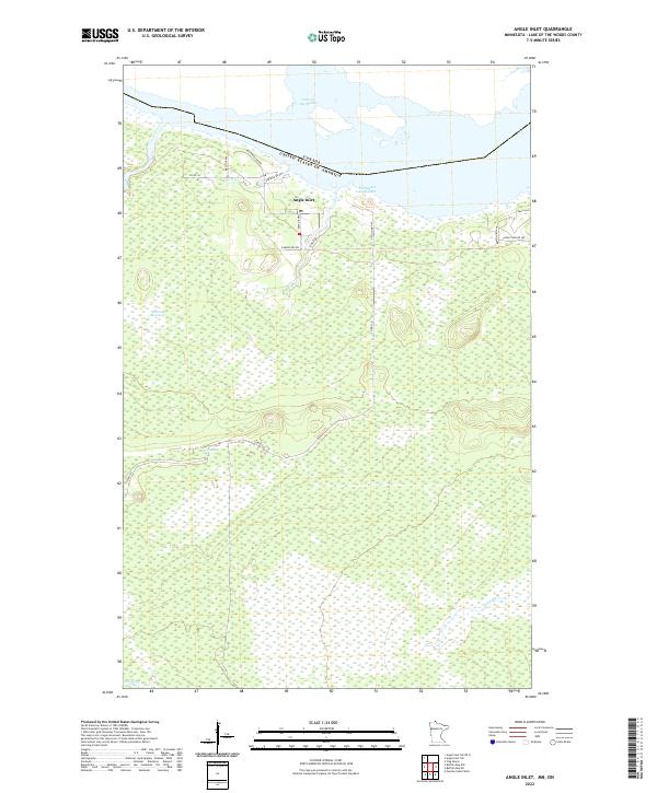 Angle Inlet topographic map thumbnail