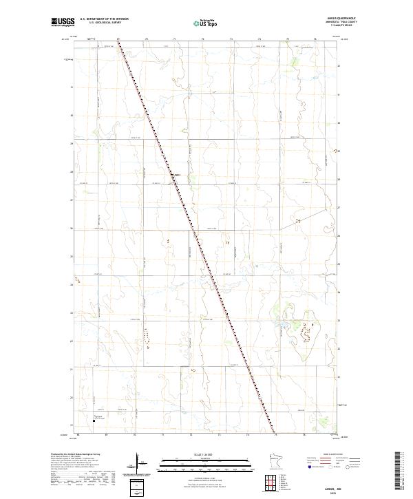 Angus topographic map thumbnail