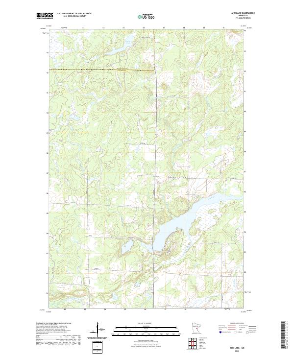 Ann Lake topographic map thumbnail