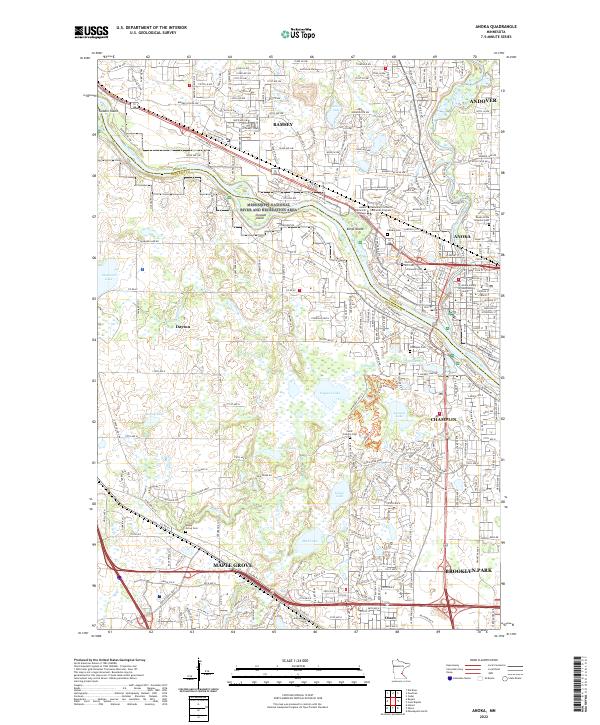 Anoka topographic map thumbnail