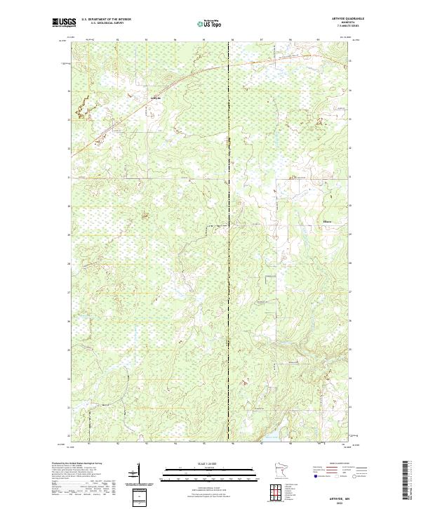 Arthyde topographic map thumbnail
