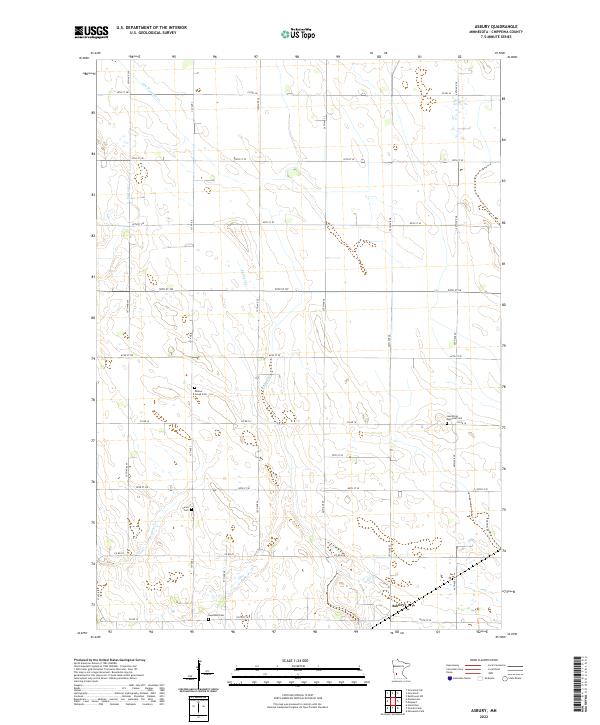 Asbury topographic map thumbnail