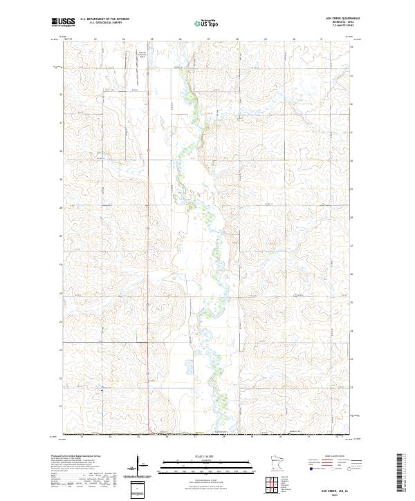 Ash Creek topographic map thumbnail