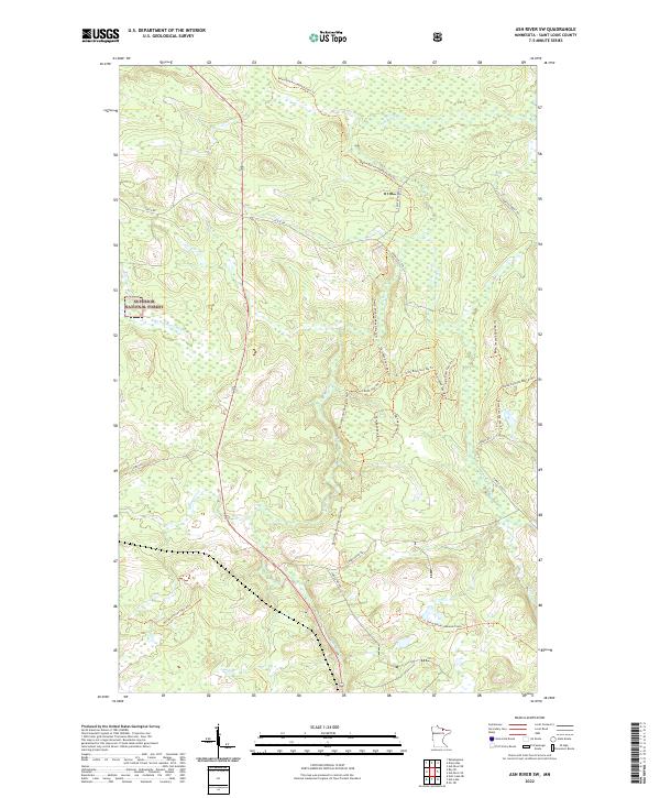 Ash River SW topographic map thumbnail