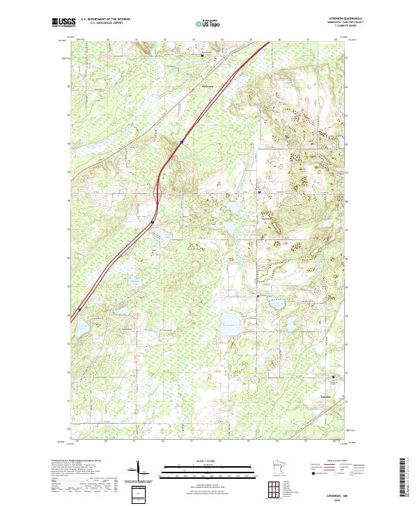 Atkinson topographic map thumbnail