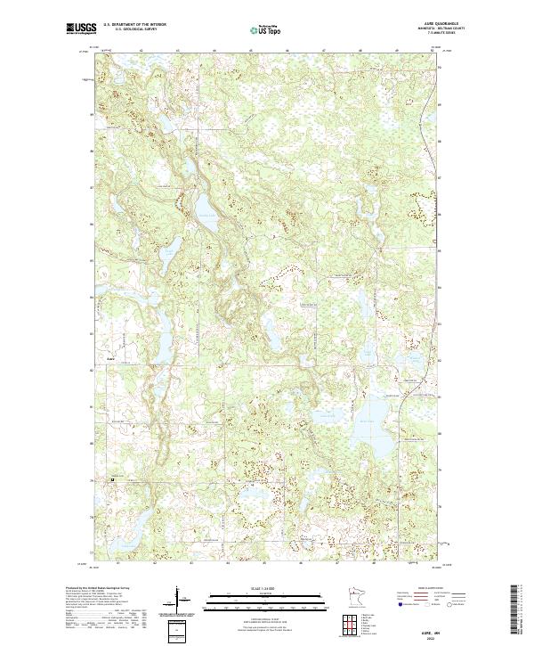Aure topographic map thumbnail