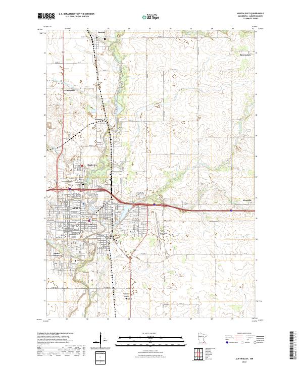 Austin East topographic map thumbnail