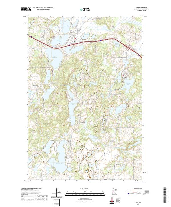 Avon topographic map thumbnail
