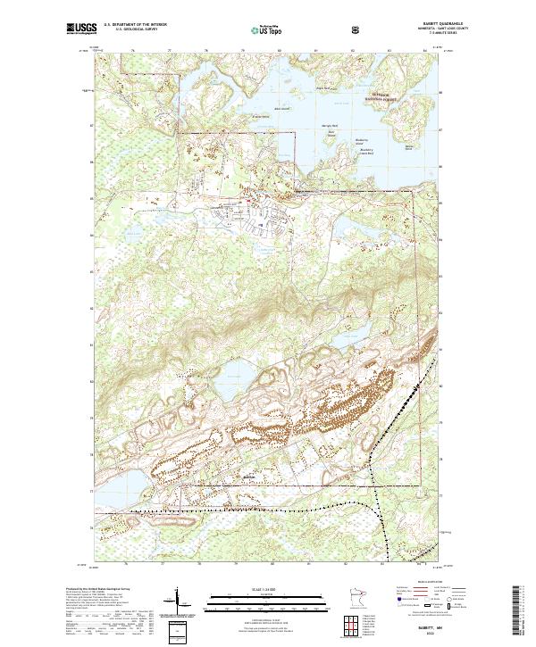 Babbitt topographic map thumbnail