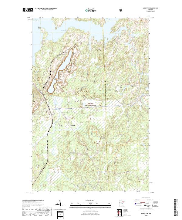 Babbitt NE topographic map thumbnail