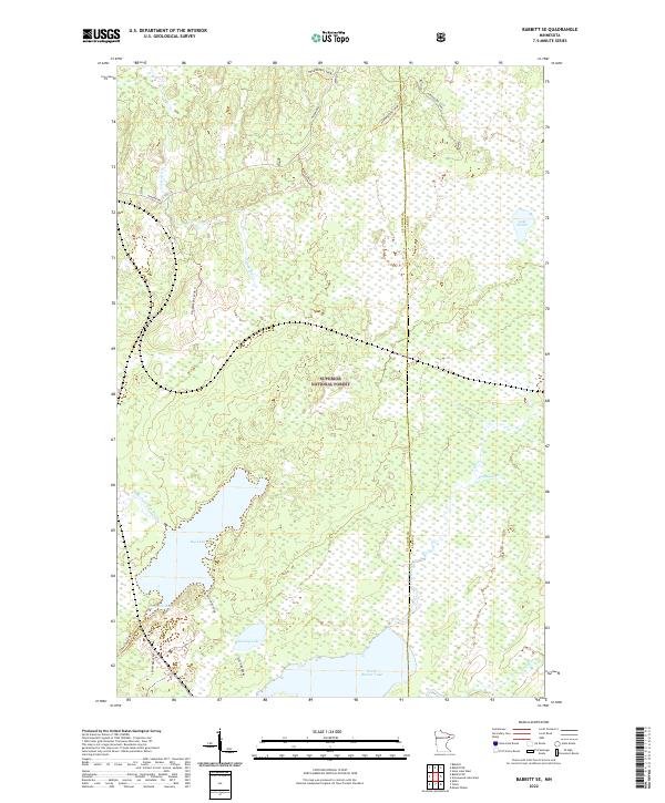 Babbitt SE topographic map thumbnail