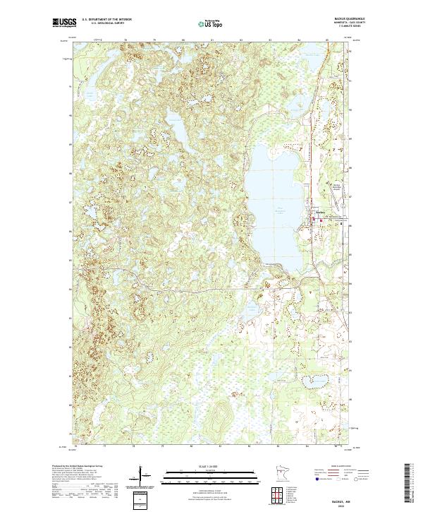 Backus topographic map thumbnail