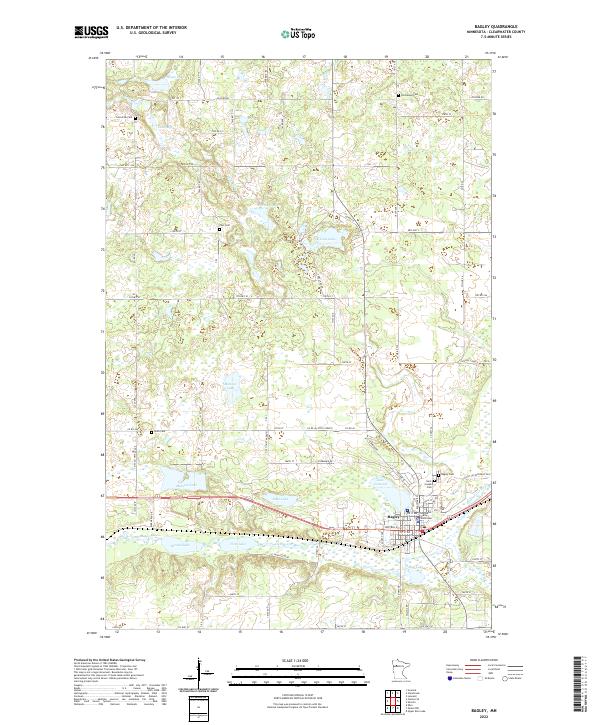 Bagley topographic map thumbnail