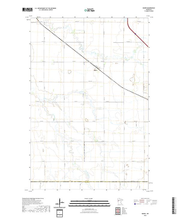 Baker topographic map thumbnail