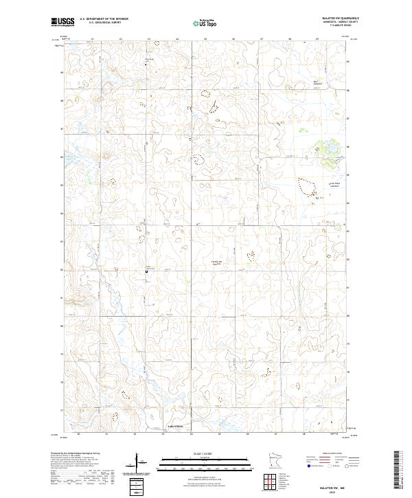 Balaton SW topographic map thumbnail